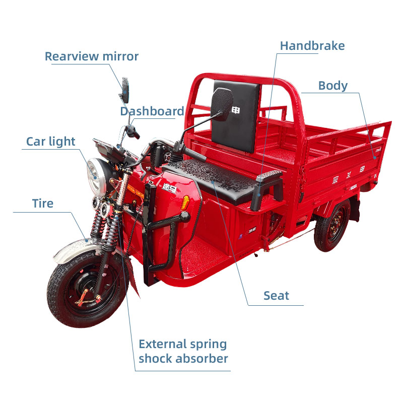 Electric Three-Wheeler For Cargo Transportation