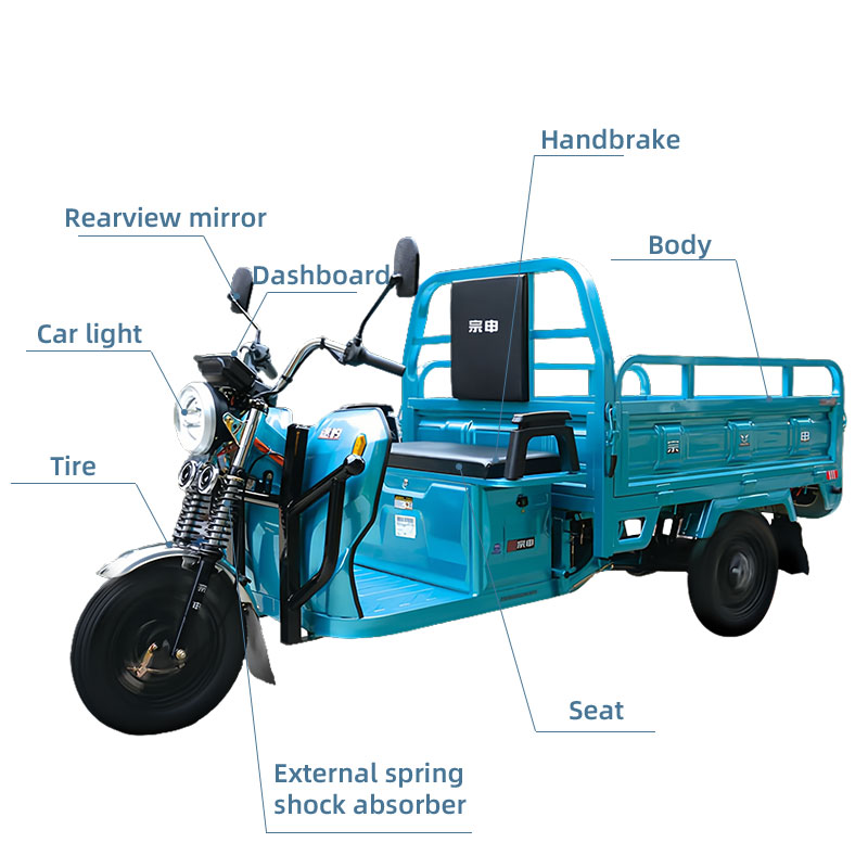 Adult Three-Wheeled Cargo Electric Vehicle