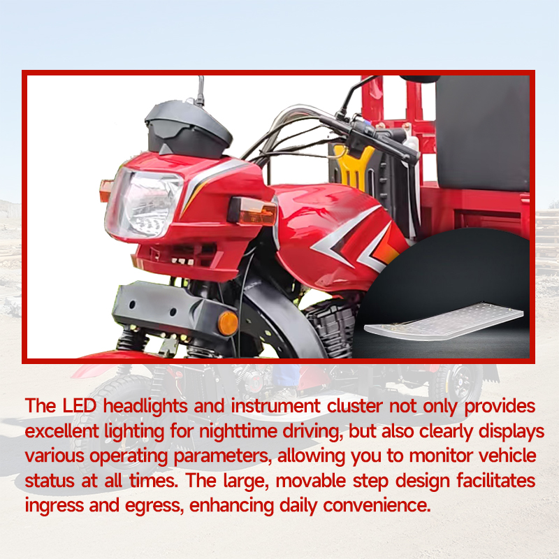 Fuel-Powered Three-Wheeled Cargo Truck